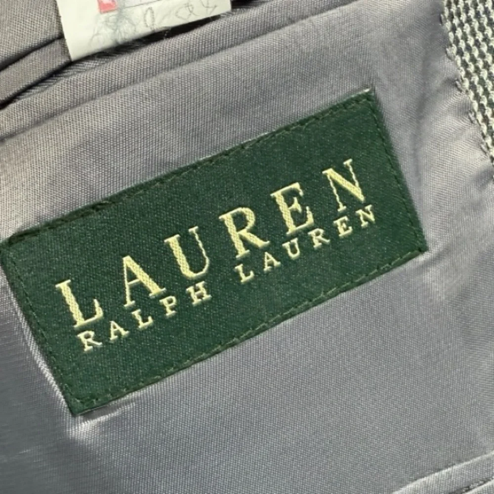 Lauren Ralph Lauren Men's 2 Button Blazer Gray Houndstooth‎ 40R